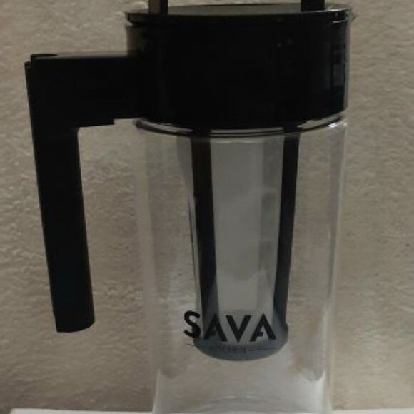 Sava Kitchen Cold Brew Coffee Maker w/Black Lid Pitcher 1.3 Liter NEW but No Lid - Picture 1 of 5